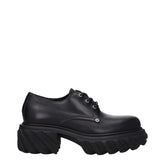 Black Leather Oxfords And Derbies